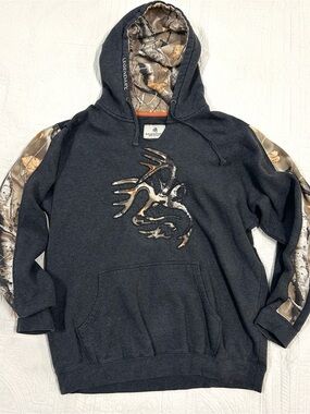 Camo + grey Hoodie